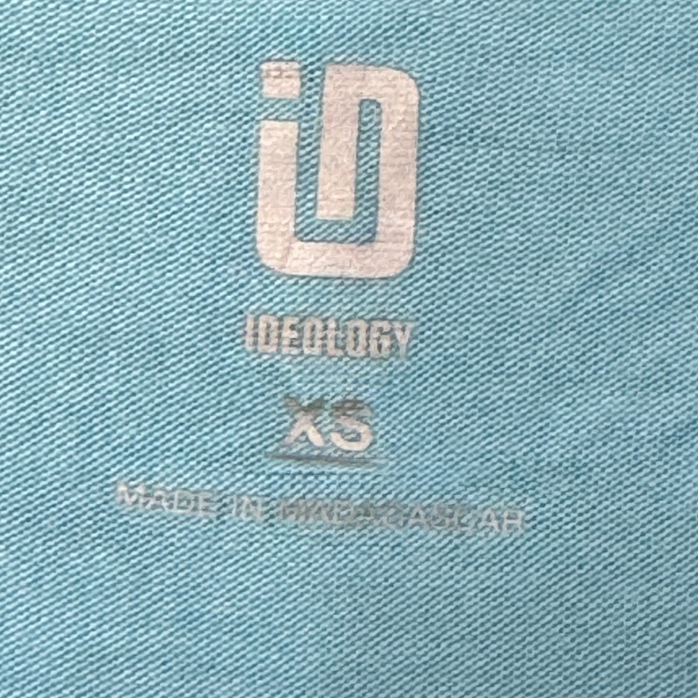 Ideology Women's XS Extra Small V-Neck Short Sleeve Top Butterfly Blue‎ Athletic - Picture 2 of 11